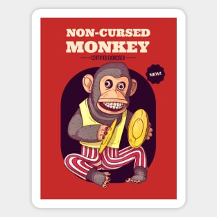 Creepy Vintage "Non-Cursed Monkey" Antique Toy Magnet